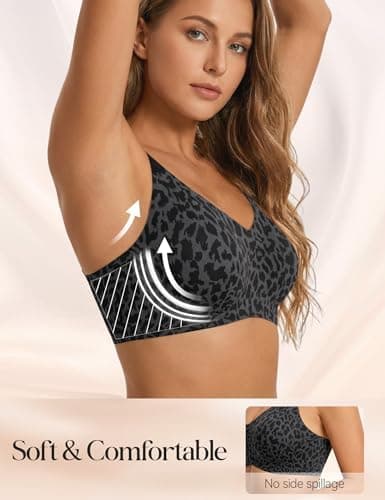 Jelly Wireless Bras for Women Push Up Plunge Supportive Seamless Design with No Underwire and Full Coverage Comfort — 3 of 5