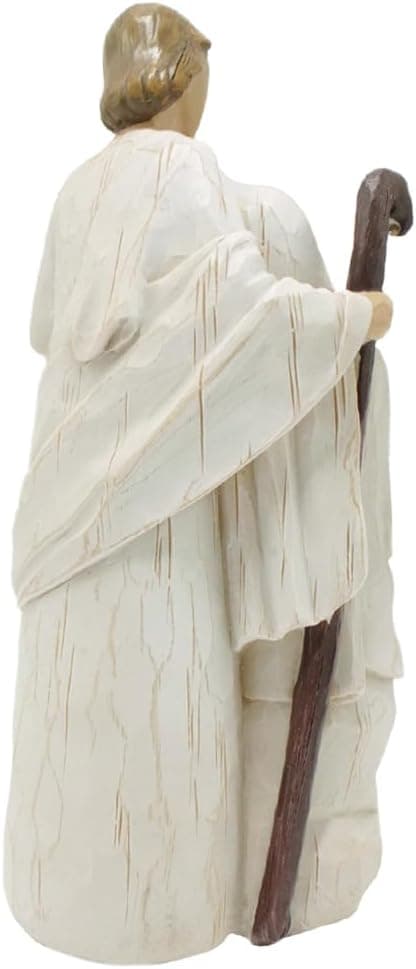 Ouwealy 8.3 Inch Nativity Set Indoor Jesus Figure Nativity Scene Handcrafted Resin Holy Family Statue with Virgin Mary Joseph Figurine — 3 of 5