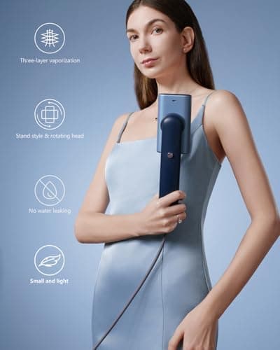G9 Steam 2-in-1 Professional Handheld Travel Steamer for Clothes with 1lbs Light Weight, 8 Minutes Continuous Steam, 1200W Power for Home and Travel — 2 of 5