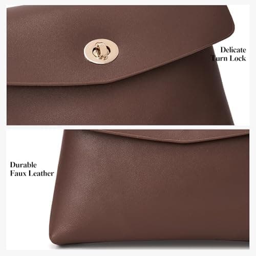 HiTotes Makeup Bag Travel Makeup Pouch for Women Small Cosmetic Pouch PU Leather Pouch Bag Clutch Purse with Water-Resistant Material and Zipper — 5 of 5