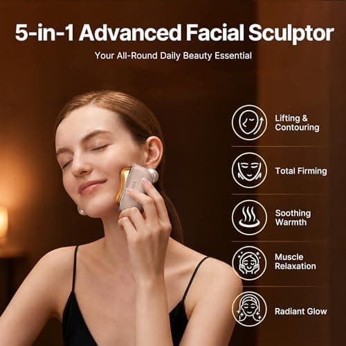 ZDEER GS5 Electric Heated Gua Sha Tool and Red Light Face Massager in Pink with Advanced Thermal Therapy and Ergonomic Facial Sculpting Design — 5 of 5