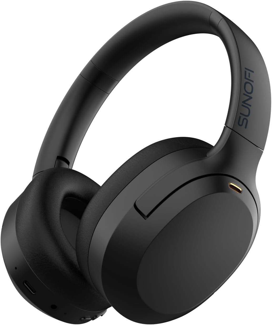 Hybrid Active Noise Cancelling Over-Ear Bluetooth Headphones with Deep Bass Drivers, Long Battery Life, Comfort Fit Cushions and Built-In Clear Mic — 2 of 5