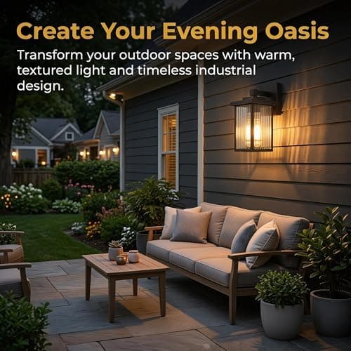 hameso Black Wall Mount Porch Lights Modern Outdoor Lighting Fixtures with Weatherproof Construction and Sleek Contemporary Architectural Design — 2 of 5
