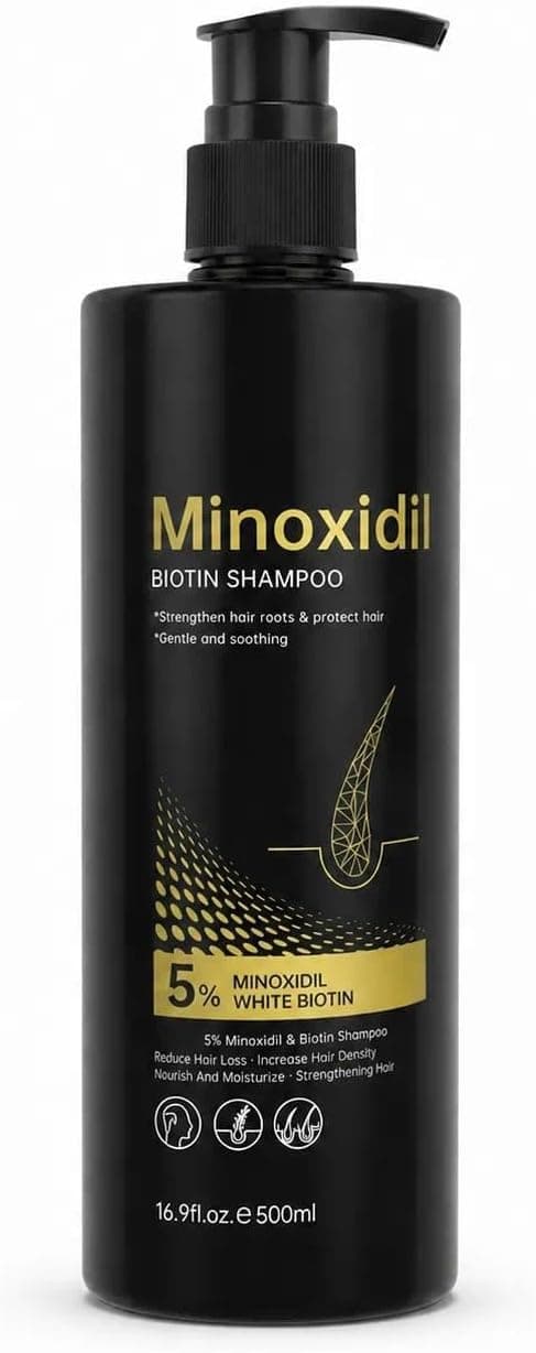 5% Minoxidil Shampoo for Men and Women Hair Growth with Scalp Care Formula for Thinning Hair in Convenient 16.9 Fluid Ounce Bottle 1-Pack — 1 of 5