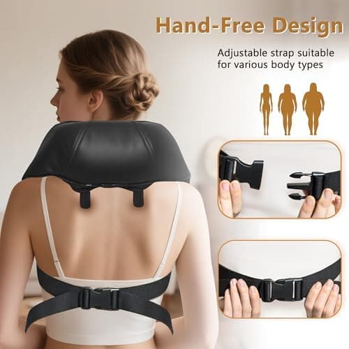 Joyset Cordless Neck and Shoulder Massager with Heat, 4D Shiatsu Kneading, Ergonomic Design and Adjustable Speed Settings for Deep Tissue Relief — 5 of 5