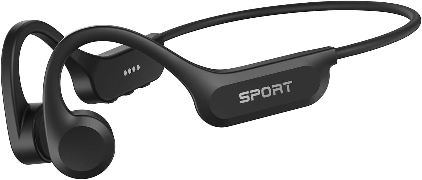 Bone Conduction Bluetooth Headphones Featuring Open-Ear Design, Sweat-Resistant Construction, Lightweight Frame and Long Battery Life — 2 of 5