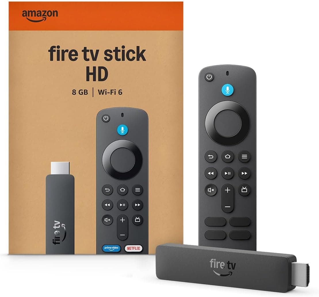 Amazon Fire TV Stick HD Newest Model with Free and Live TV Streaming, Alexa Voice Remote, Effortless Setup and Faster Show Discovery — 1 of 5