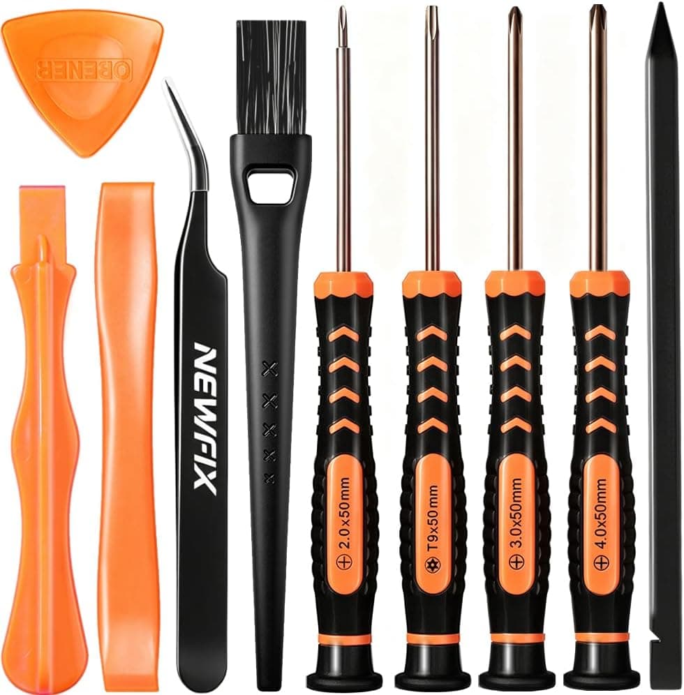 NEWFIX TR9 Security Torx Driver and PH00 PH0 PH1 Phillips Screwdriver Set for Sony PlayStation 4 and PlayStation 5 Console Disassembly and Dust — 1 of 5