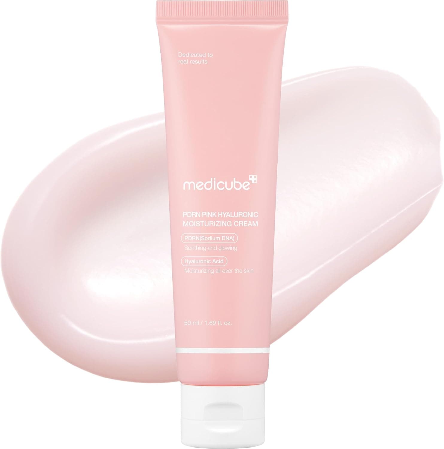 medicube Salmon DNA PDRN Pink Hyaluronic Moisturizing Cream with Hydrating Formula, Skin Barrier Support and Deep Nourishing Benefits for All Day Use — 1 of 5