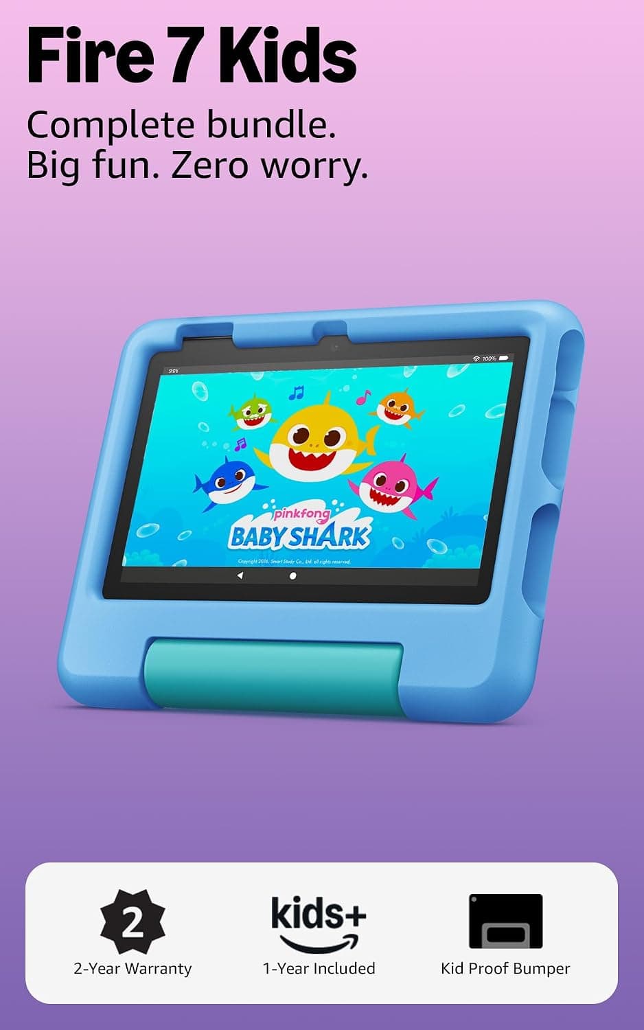 Amazon Fire 7 Kids Tablet with 1-Year Kids+ Subscription — 1 of 5