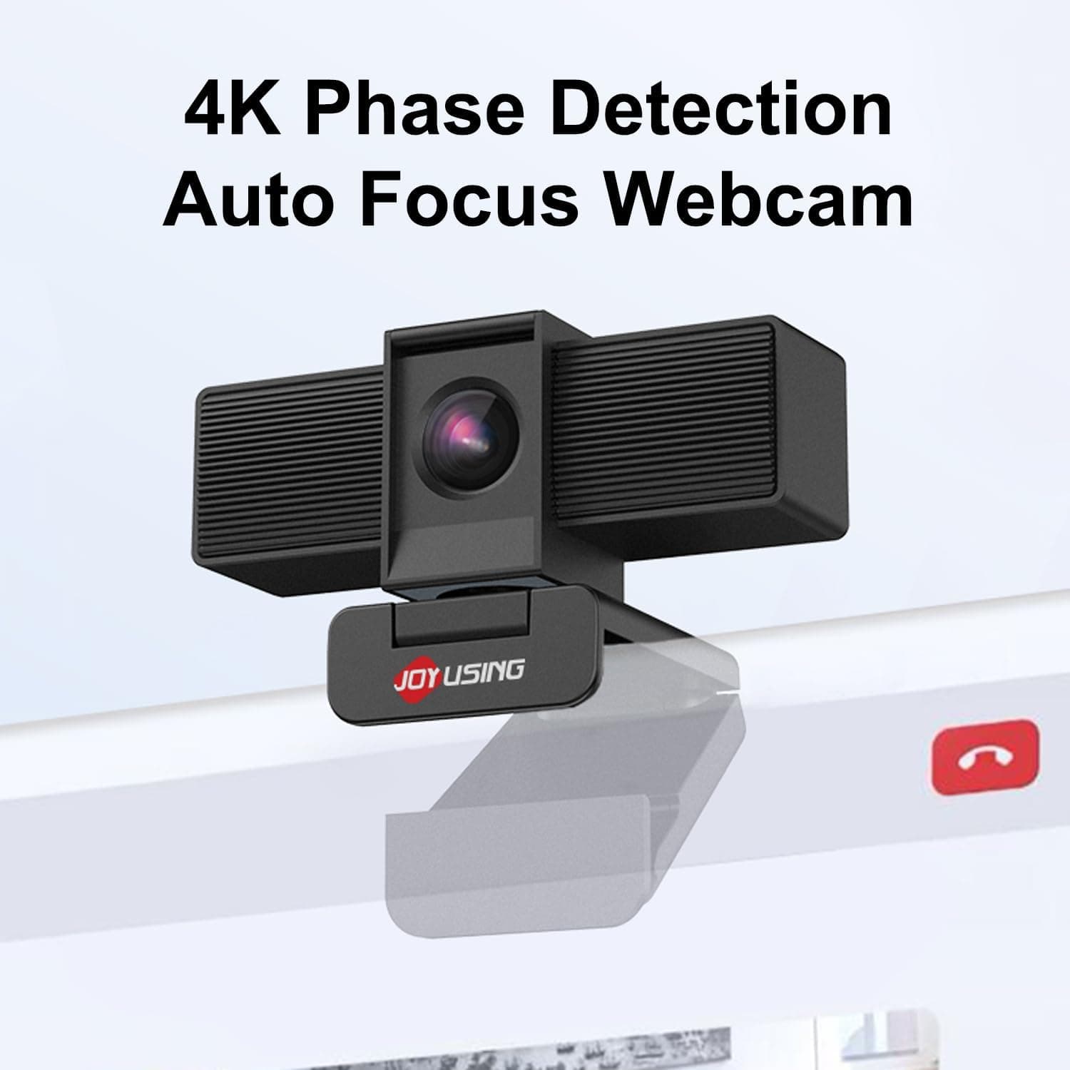 JOYUSING Flip600S 4K Webcam for PC Ultra HD with Tripod PDAF Autofocus Noise-Cancelling Mics 79° FOV Auto Light Correction and Privacy Cover — 2 of 5