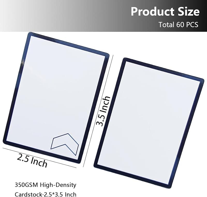 MTG Dry Erase Tokens Set of 60 Reusable Double-Sided Blank Cards with Writable Surface, Easy Wipe Clean Design and Sturdy Gaming Card Stock — 5 of 5