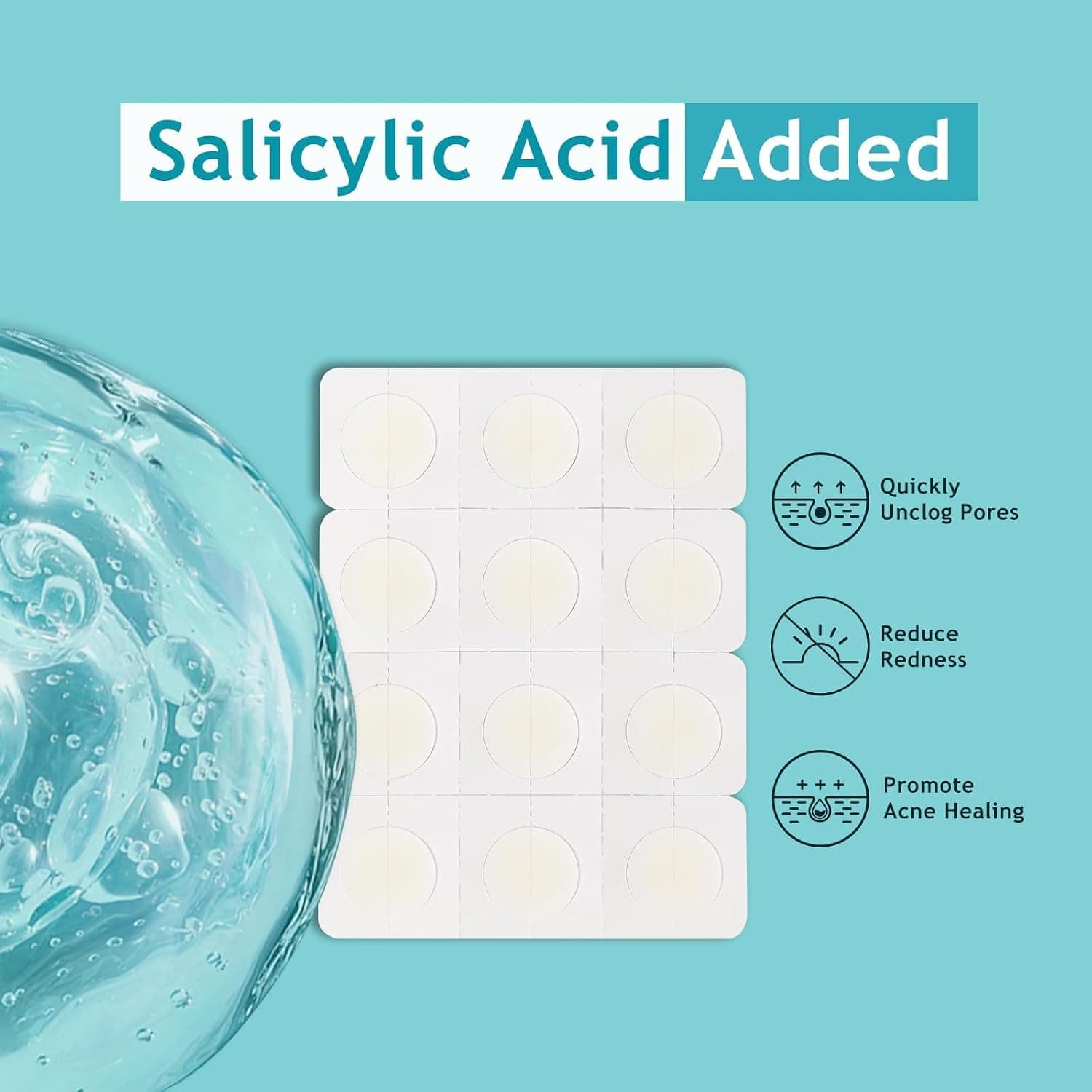 Dazzlook Ultra Pimple Patches 48-Count Hydrocolloid Spot Blemish Treatment with Salicylic Acid for Invisible Day and Night Skin Absorbing Protection — 2 of 5