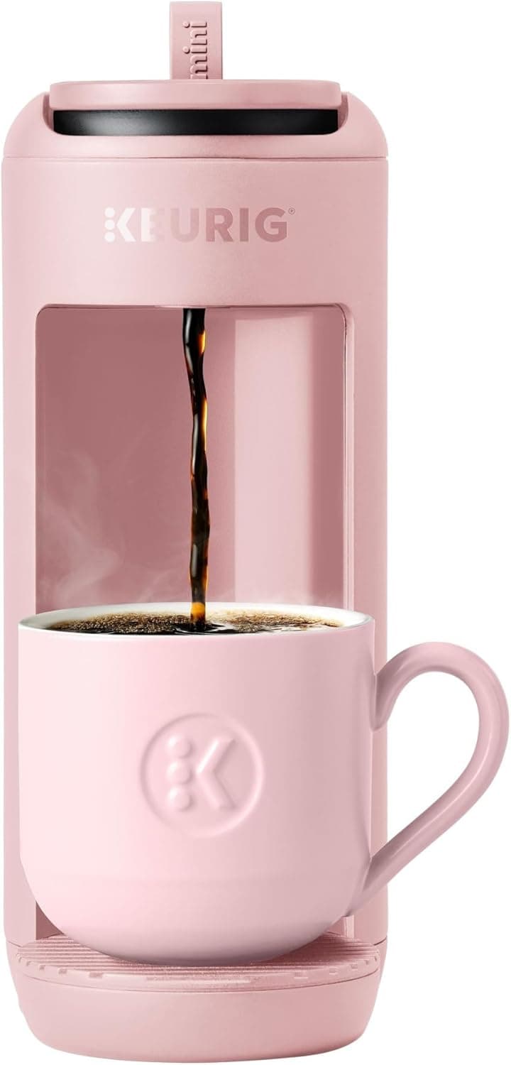 Keurig K-Mini Mate Single Serve K-Cup Pod Coffee Maker in Pink Sands with 12 oz Brew Capacity and Compact Portable Design for Small Spaces — 1 of 5