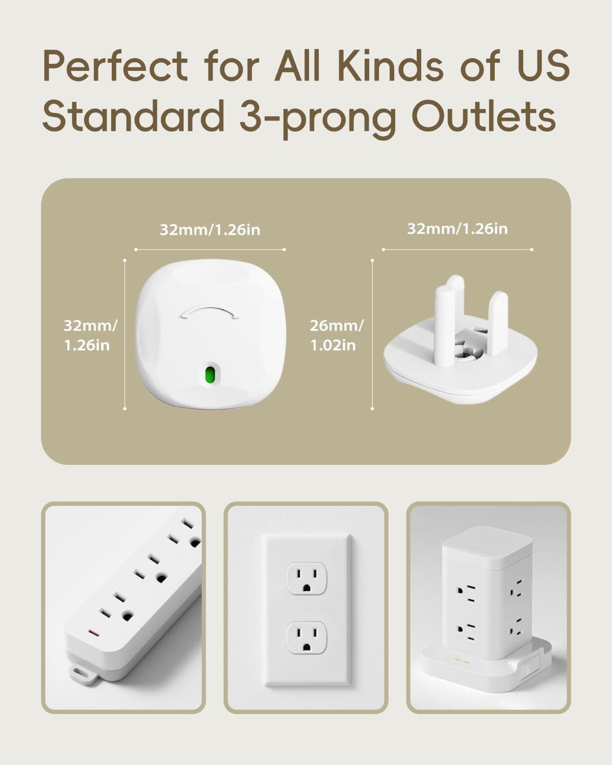 Outlet Plug Covers 40 Pack for Baby Proofing Electrical Outlets with Secure Fit, Durable ABS Material, One-Handed Rotation Design and Safety Indicator — 3 of 5