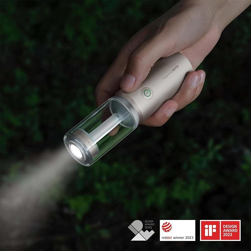 HOTO Outdoor Camping Flashlight Rechargeable 3-in-1 Camping Lantern with 3100mAh Battery, IP66 Water Resistant Design and Convenient Hanging Hook — 4 of 5