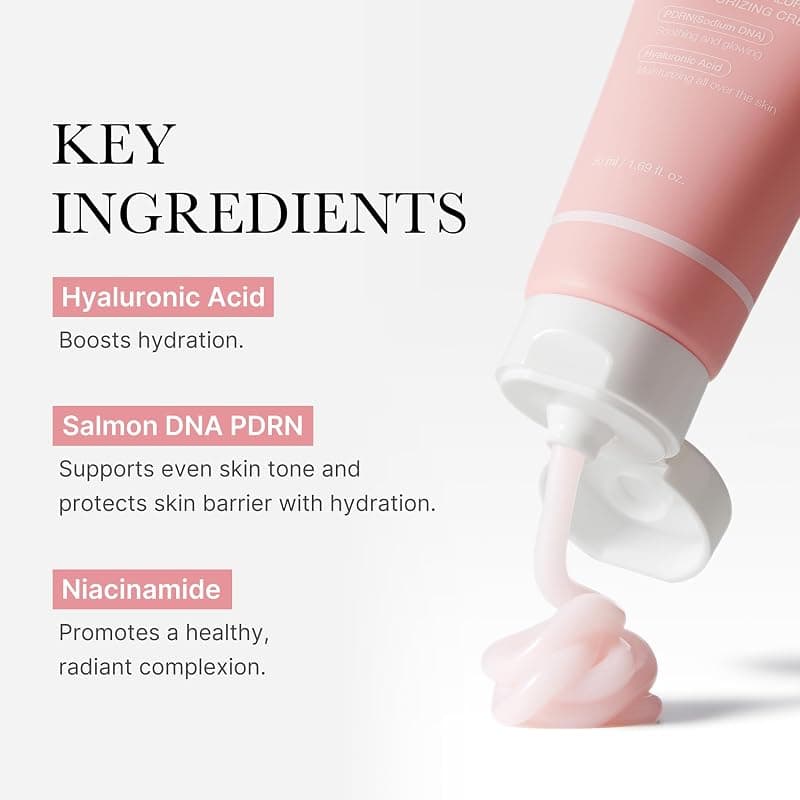 medicube Salmon DNA PDRN Pink Hyaluronic Moisturizing Cream with Hydrating Formula, Skin Barrier Support and Deep Nourishing Benefits for All Day Use — 5 of 5