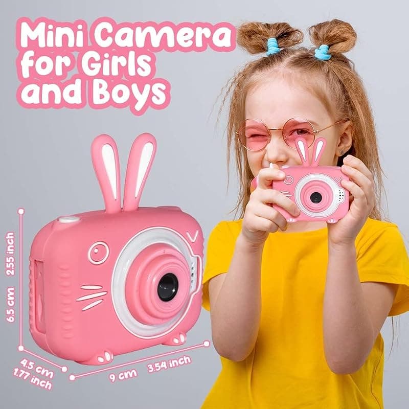 Vasttron Kids Camera for Girls Boys 3-12 Years Old Selfie Children Camera with 1080P HD Digital Video, Bunny Design and 32GB SD Card Included — 5 of 5