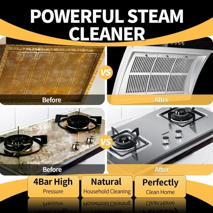 1500W High-Temperature Steam Cleaner with 6 Steam Levels, 42oz Water Tank, 11 Included Accessories for Tile, Kitchen, Bathroom and Car Cleaning — 2 of 5