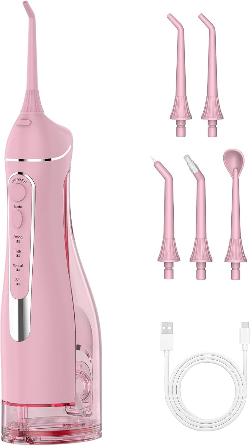 Cordless Portable Water Flosser with Rechargeable Battery, High-Pressure Water Jet, Multiple Jet Tips and Travel-Friendly Compact Design for Easy Use — 2 of 5