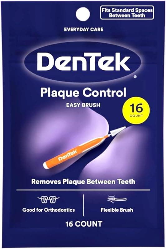 DenTek Easy Brush Interdental Cleaners 16 Count Tight Space Dental Brushes with Durable Wire and Minty Flavor for Daily Gum Health Care Routine — 4 of 4