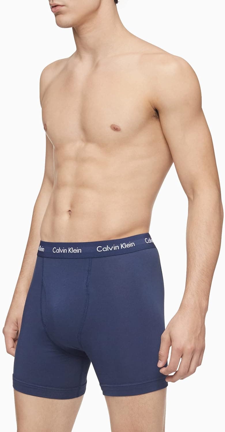 Calvin Klein Mens Cotton Stretch 7-Pack Boxer Brief with Breathable Fabric, Flexible Waistband, Supportive Fit and Everyday Comfort Design — 2 of 5