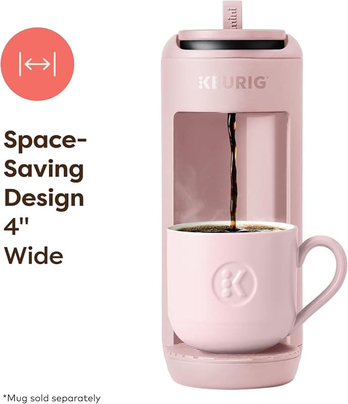 Keurig K-Mini Mate Single Serve K-Cup Pod Coffee Maker in Pink Sands with 12 oz Brew Capacity and Compact Portable Design for Small Spaces — 2 of 5