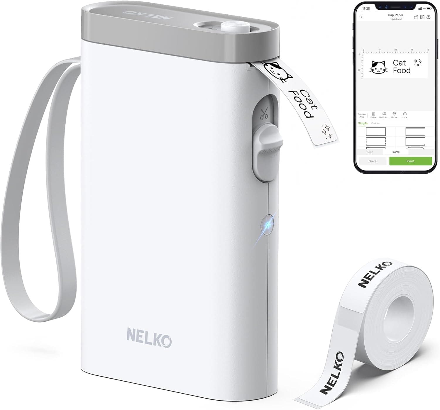 Nelko P21 Bluetooth Label Maker with Multiple Templates — 1 of 5