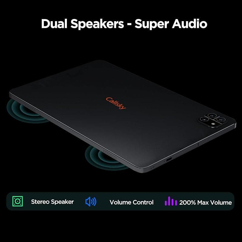 Android 15 Tablet 10.1 Inch with Octa-Core Processor, 12GB RAM, 64GB Expandable Storage up to 2TB, WiFi 6, Dual Speakers and 6000mAh Battery — 5 of 5