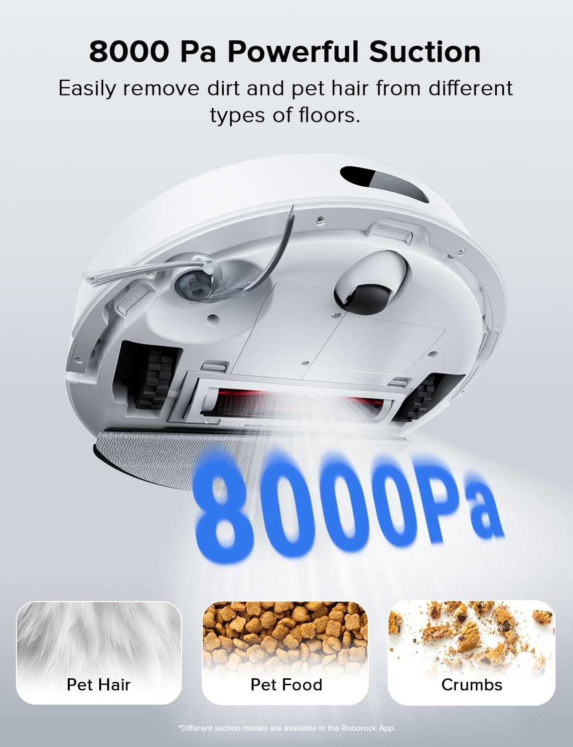 roborock Q7 L5 Robot Vacuum and Mop Combo with Powerful 8,000Pa Suction, Dual Cleaning Functions, and Smart Navigation Features for Modern Homes — 3 of 5