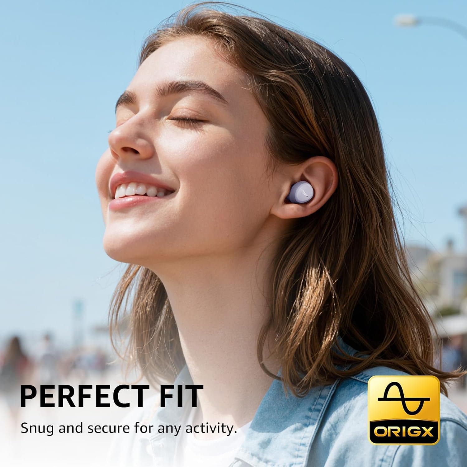 TOZO A1 Wireless Earbuds Bluetooth 5.3 Lightweight In-Ear Headphones with Built-In Microphone, Touch Control and Immersive Deep Bass Sound Quality — 2 of 5