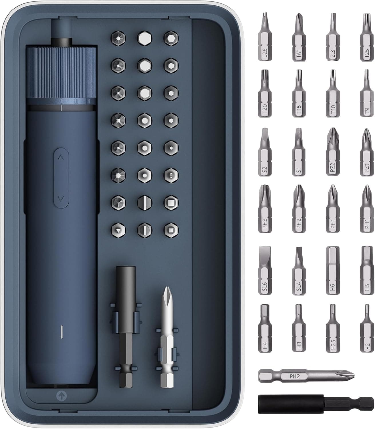 HOTO 25-Piece Electric Screwdriver Kit with LED Light — 1 of 5