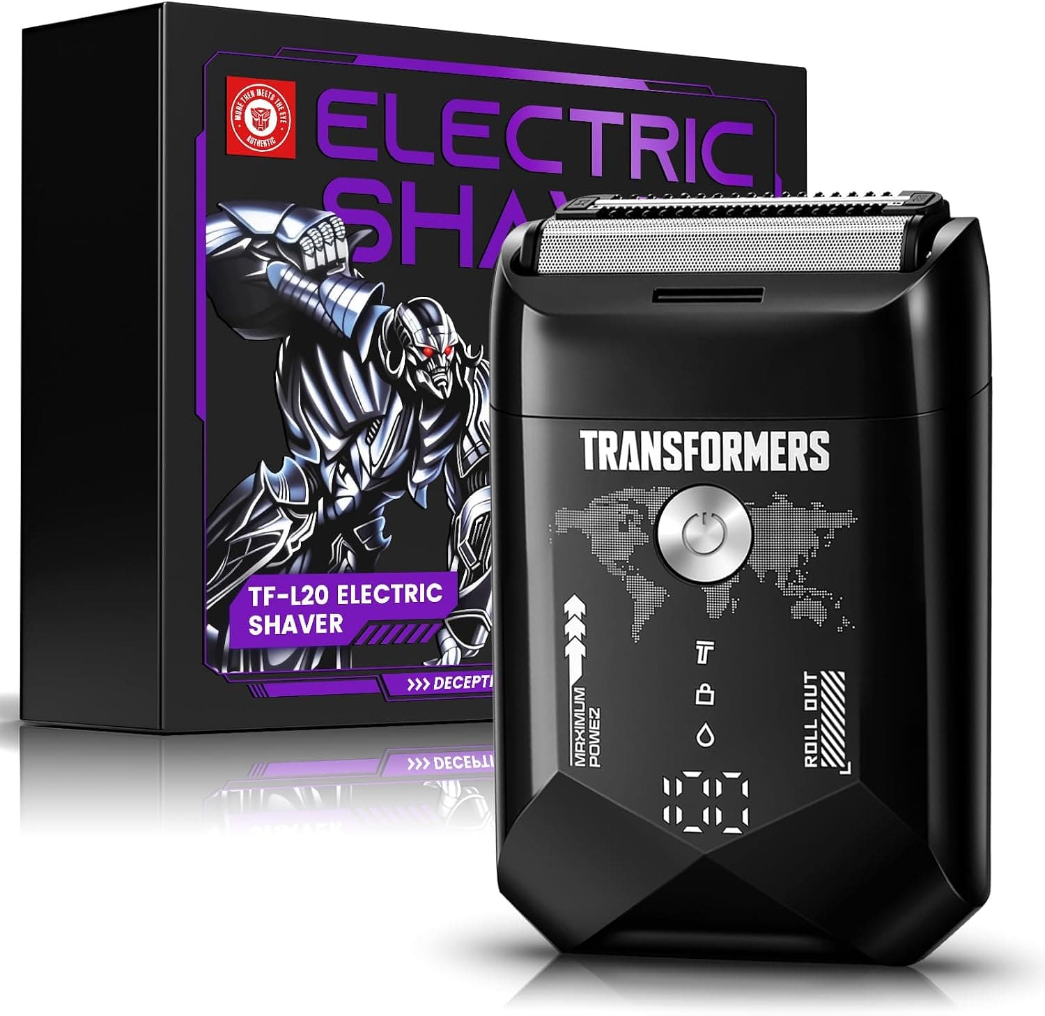 Transformers Electric Foil Shaver for Men with Portable Design, Close-Cutting Blades, Rechargeable Battery and Precision Face Grooming Performance — 1 of 5