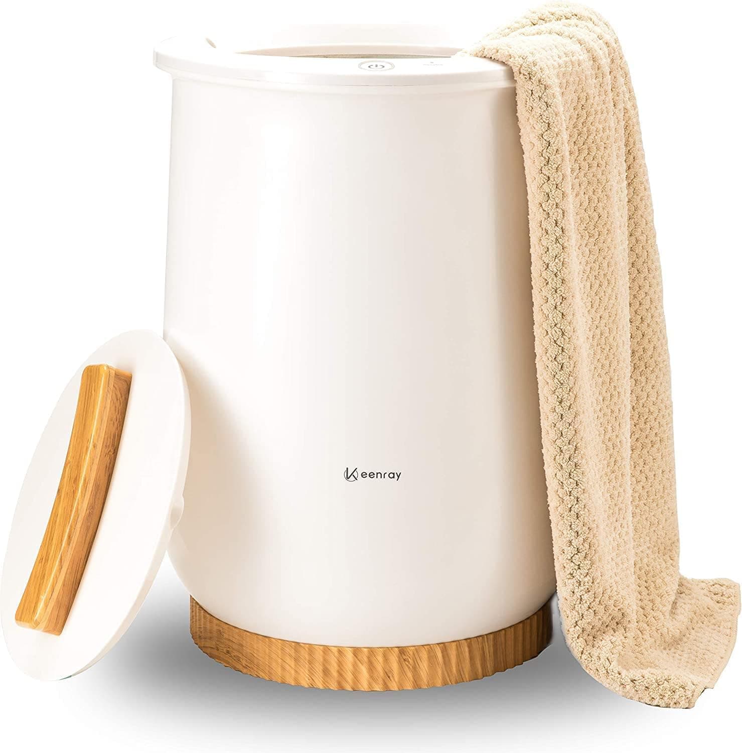 Keenray Bucket Style Towel Warmer with Luxury Large Capacity Fits Two 40x70 Oversized Towels, Bathrobes, Blankets and Auto Shut Off Safety Feature — 1 of 5