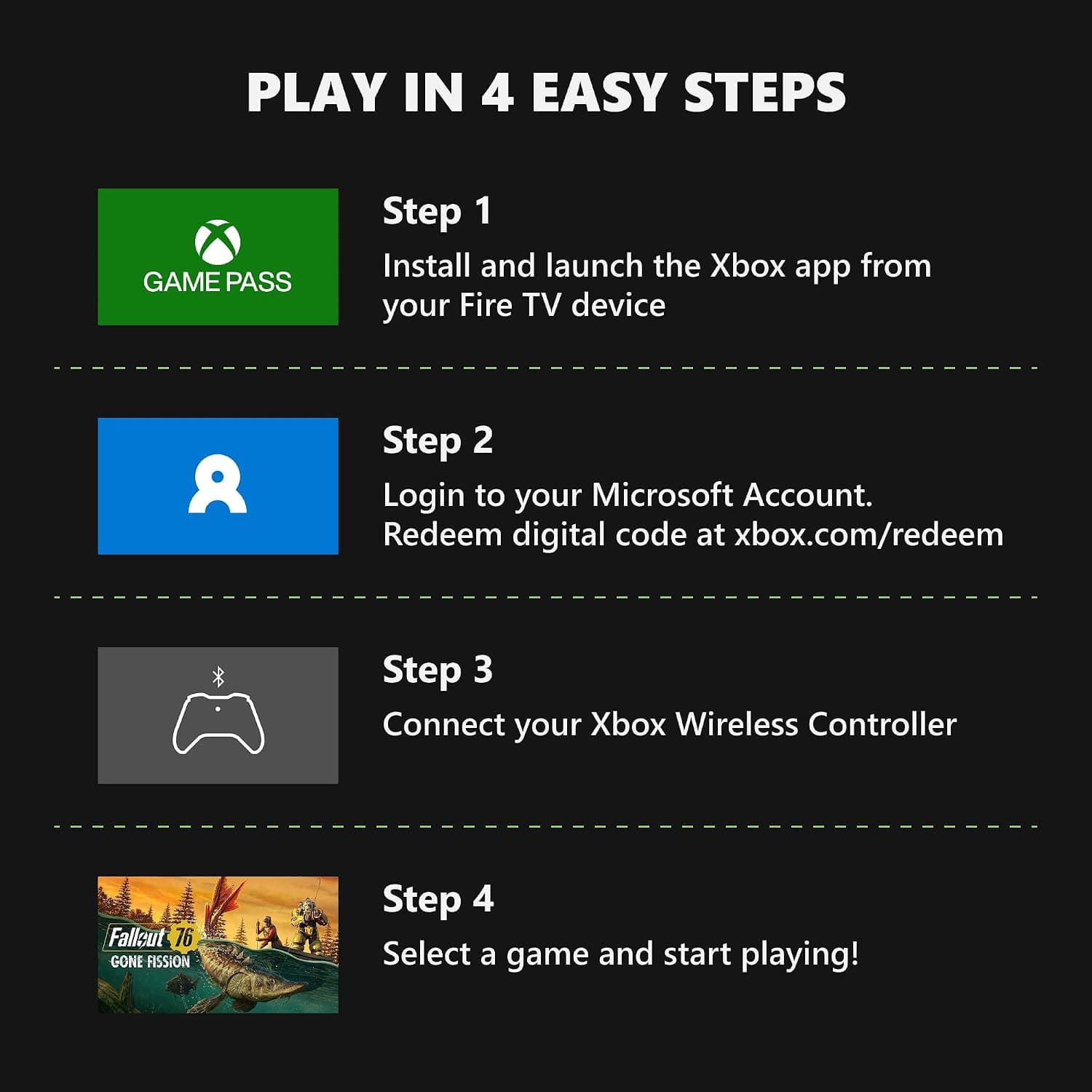 Xbox Wireless Controller Robot White and Fire TV Stick 4K Max Gaming Bundle with Game Pass Ultimate 1 Month for Windows, Mobile and Smart TVs — 3 of 5
