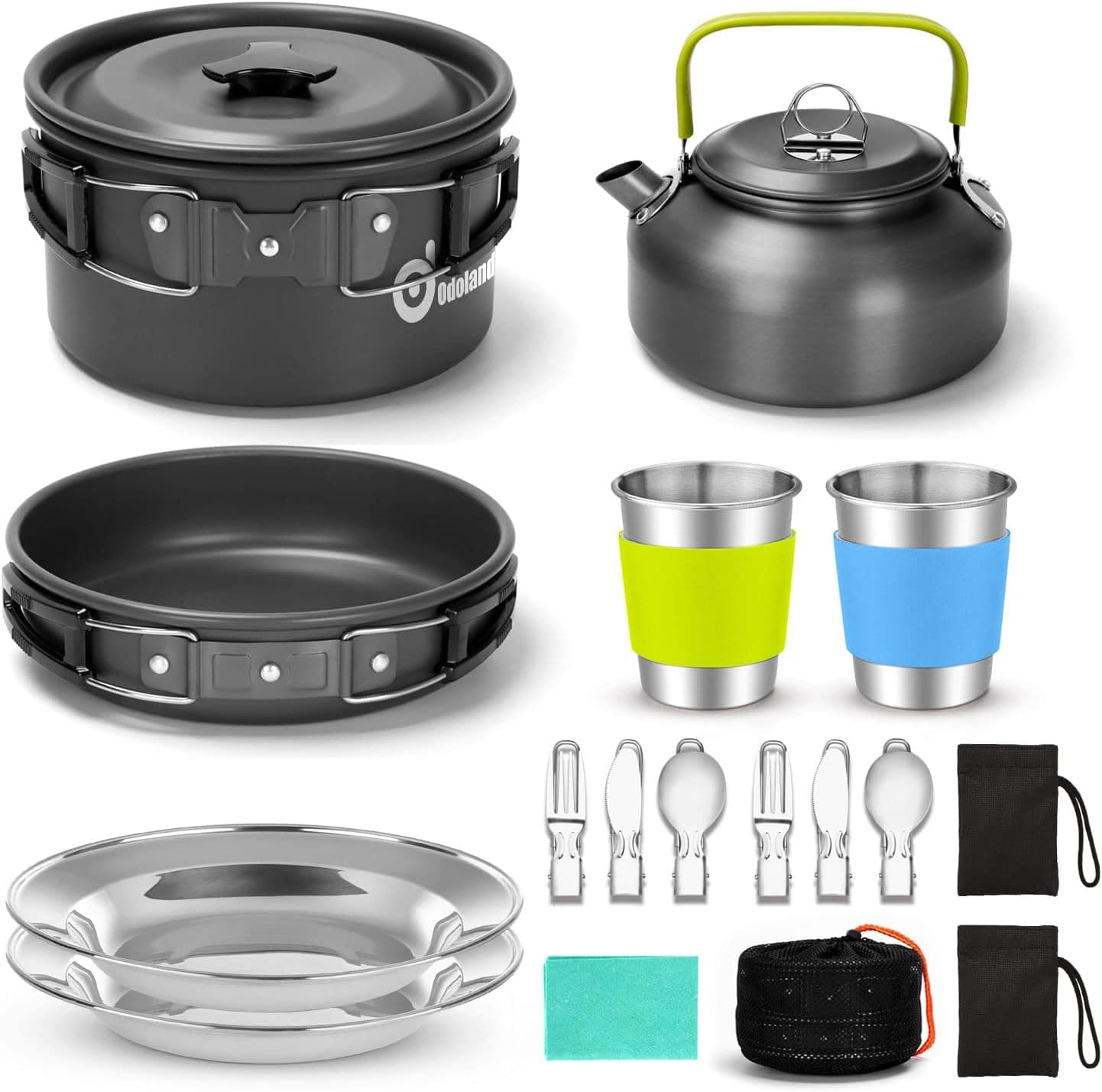 Odoland 15-Piece Camping Cookware Set — 1 of 5