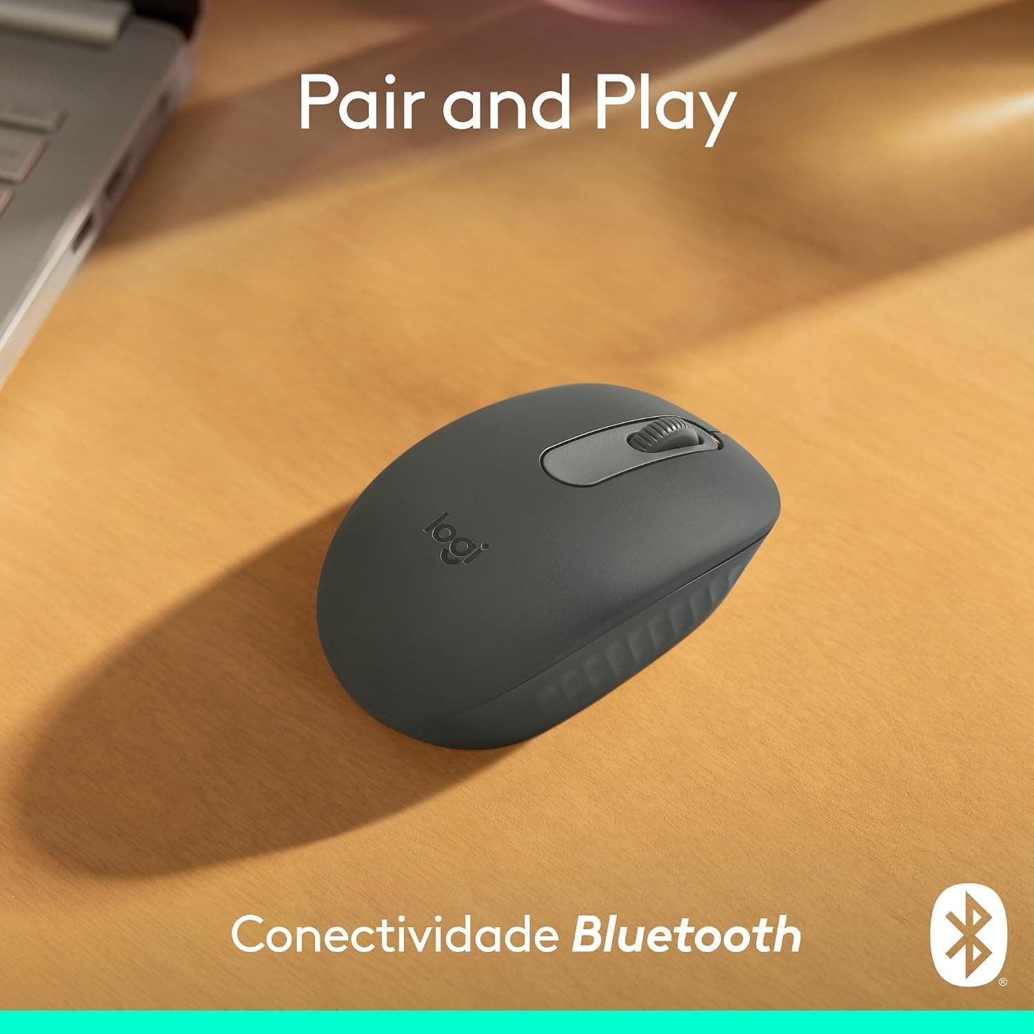 Logitech M196 Wireless Bluetooth Mouse with 32.81 Ft Range, 1-Year Battery Run Time, Symmetric Ambidextrous Design and Scroll Wheel Navigation — 2 of 5