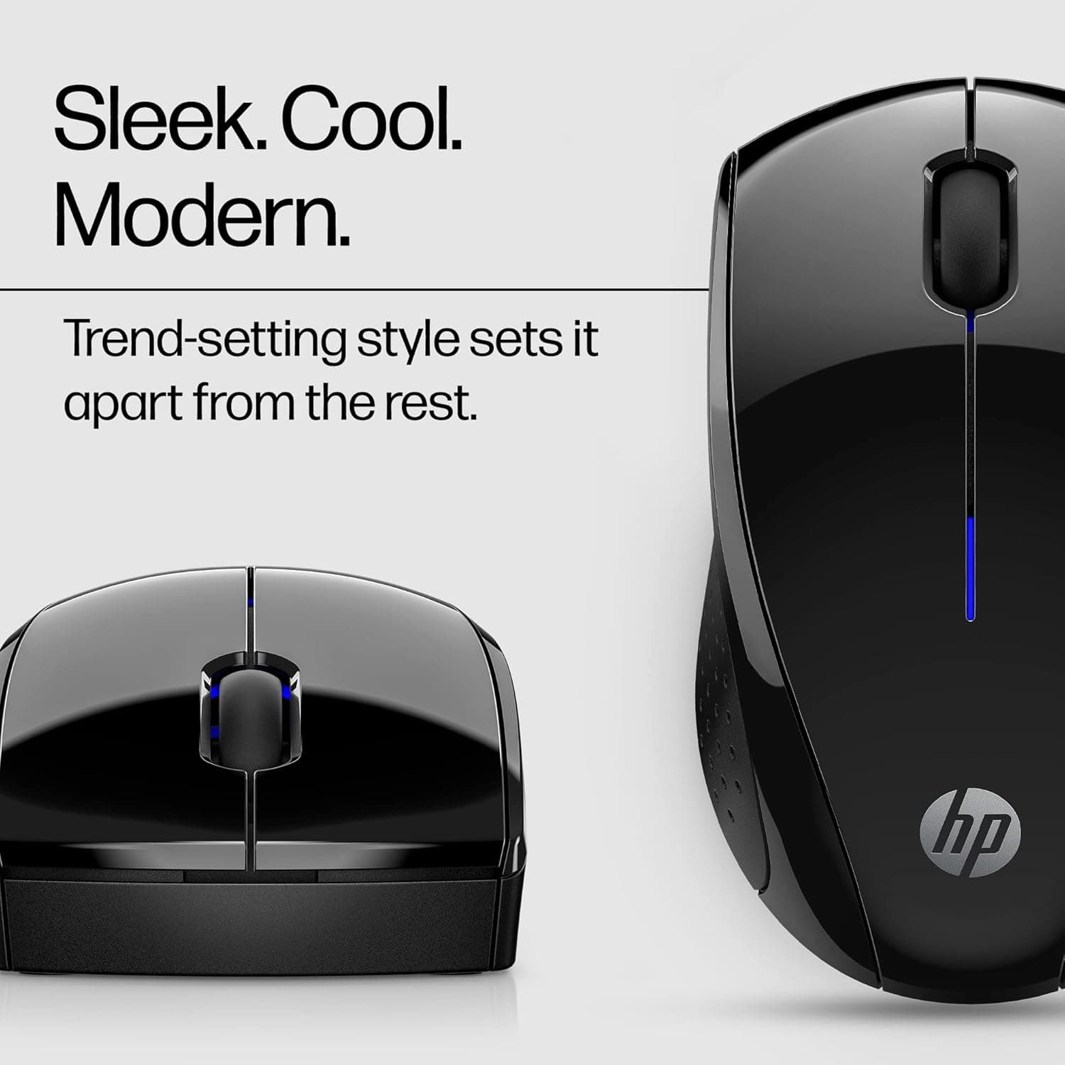 HP X3000 G2 Wireless Mouse with Ambidextrous 3-Button Control, Multi-Surface Technology, 1600 DPI Optical Sensor and 15-Month Battery Life Black — 4 of 5