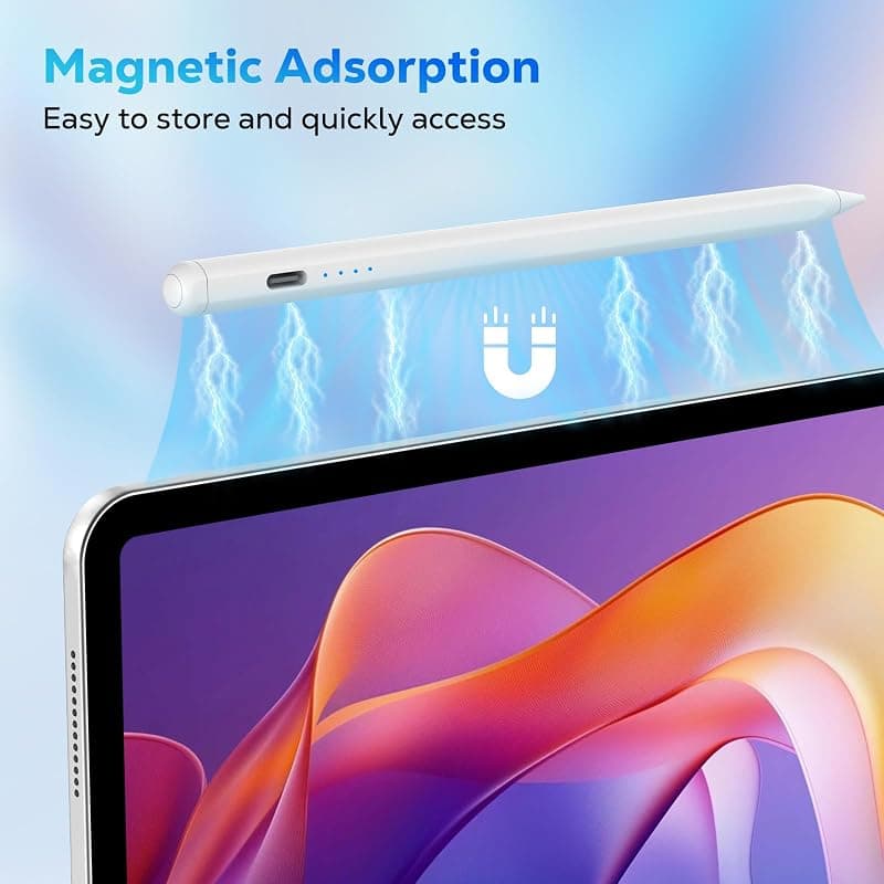 Moko Stylus Pen for Android Touchscreens, Rechargeable Tablet Pen with Precision Tip, Smooth Writing, Eradicate Smudges and Fast Charging White Design — 5 of 5