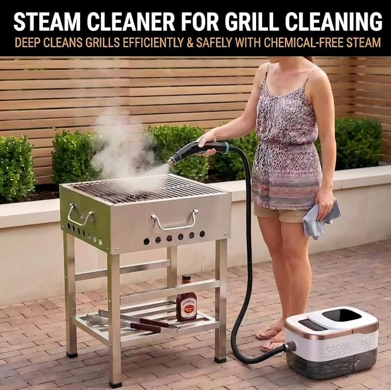 1500W High-Temperature Steam Cleaner with 6 Steam Levels, 42oz Water Tank, 11 Included Accessories for Tile, Kitchen, Bathroom and Car Cleaning — 5 of 5