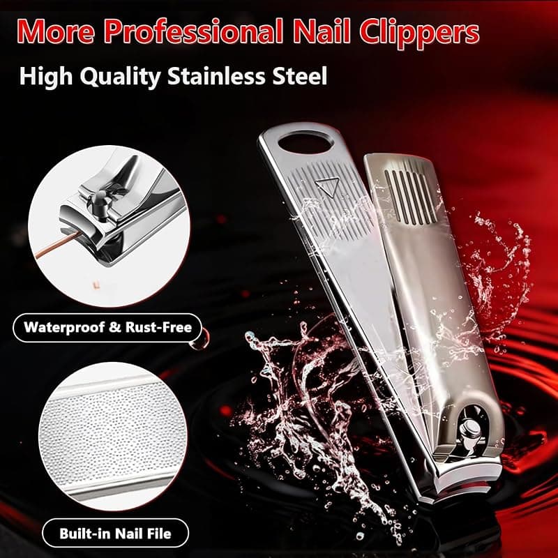 Nail Clippers Set 7 Pcs Stainless Steel Toenail And Fingernail Clipper Set Portable Travel Mens Nail Cutter Manicure Grooming Kit For Men Women Gift — 3 of 5