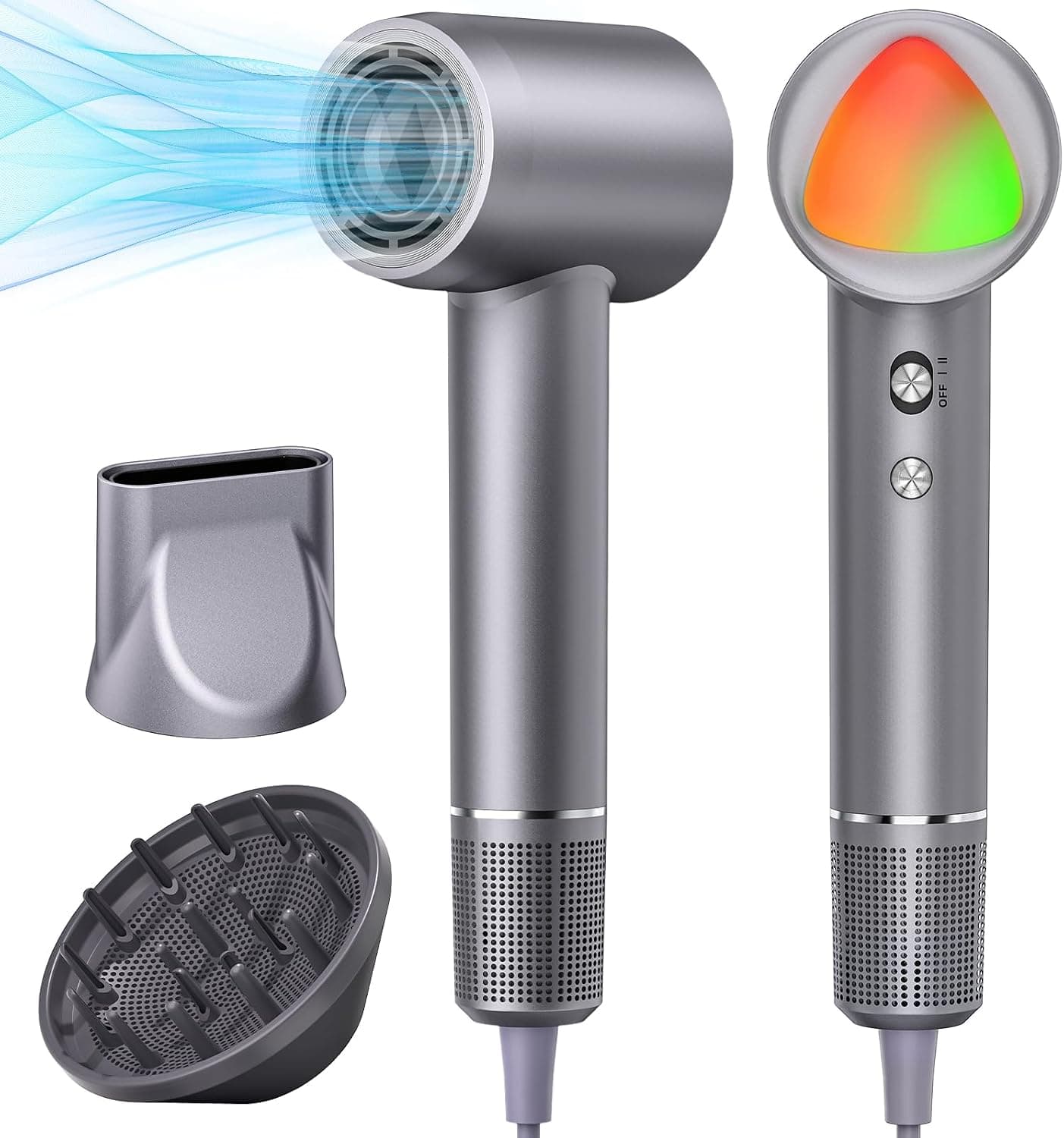 Hair Dryer 160000 RPM Ionic with 500M Negative Ions and Lightweight Design for Travel and Fast Drying — 1 of 5