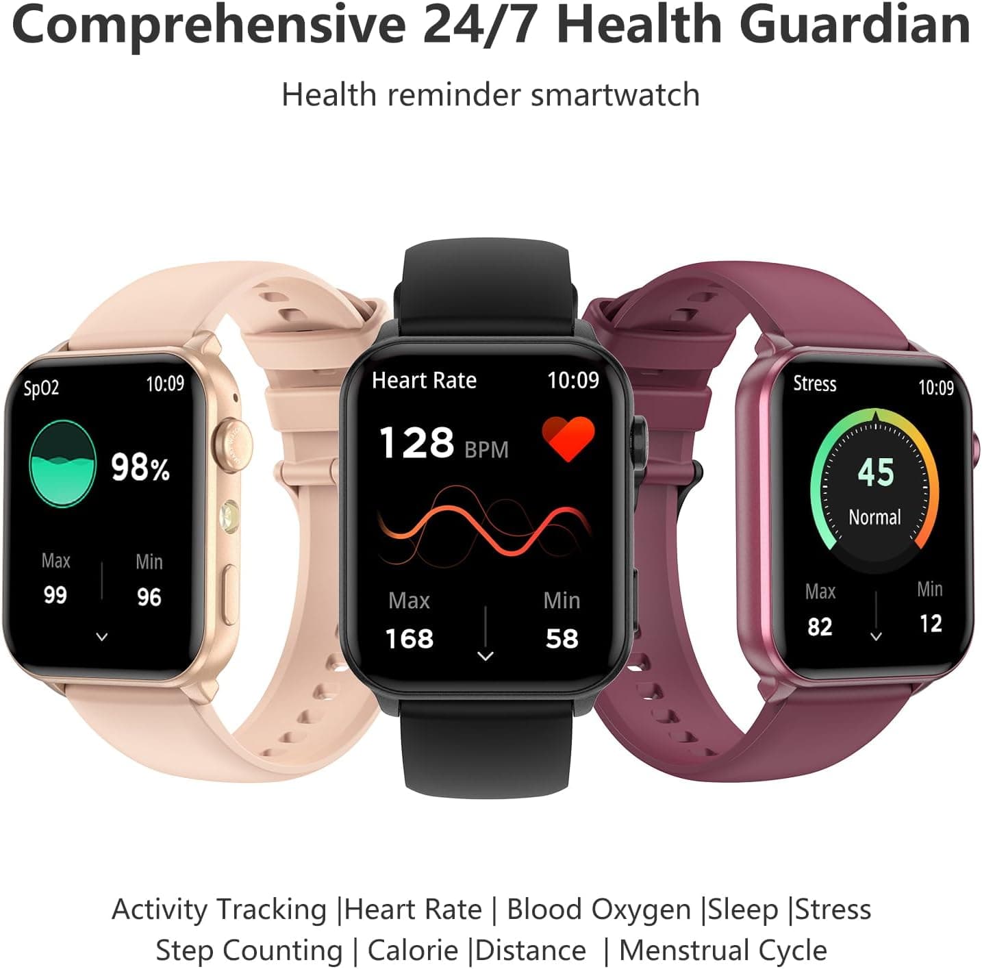 Smart Watch For Women Men with 1.91 Inch HD Screen Fitness Tracker, LED Flashlight, 100+ Sport Modes, Heart Rate Sleep Monitoring and IP68 Waterproof — 2 of 5