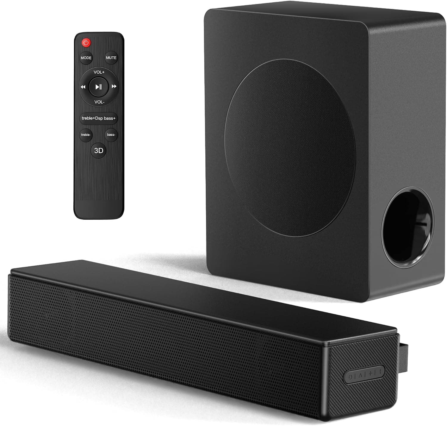 GEOYEAO 2.1 CH Soundbar with Subwoofer and 100W Dolby Atmos Sound Bar for Smart TV Offering Immersive Cinematic Audio and Deep Bass Output — 1 of 5