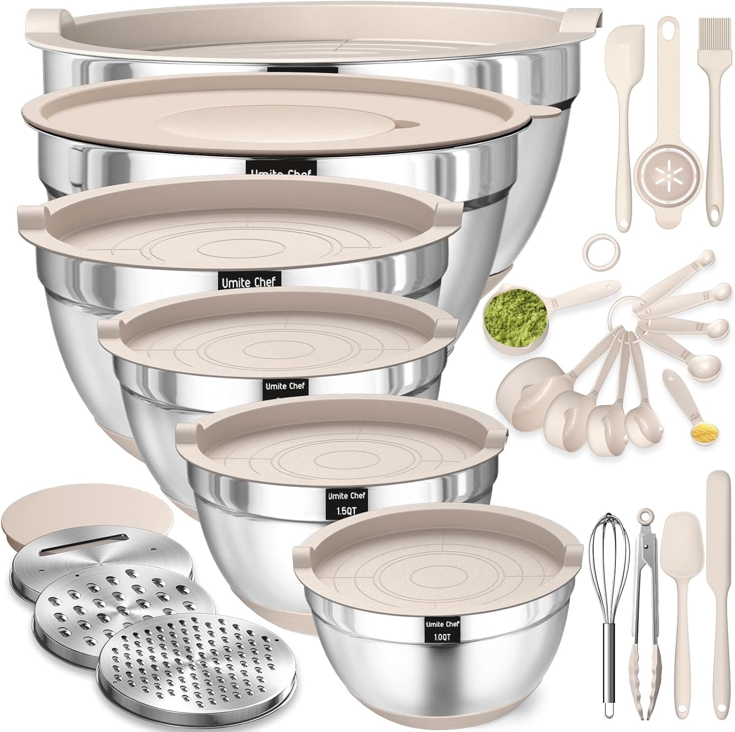 Umite Chef 26PCS Mixing Bowls with Airtight Lids Set — 1 of 5