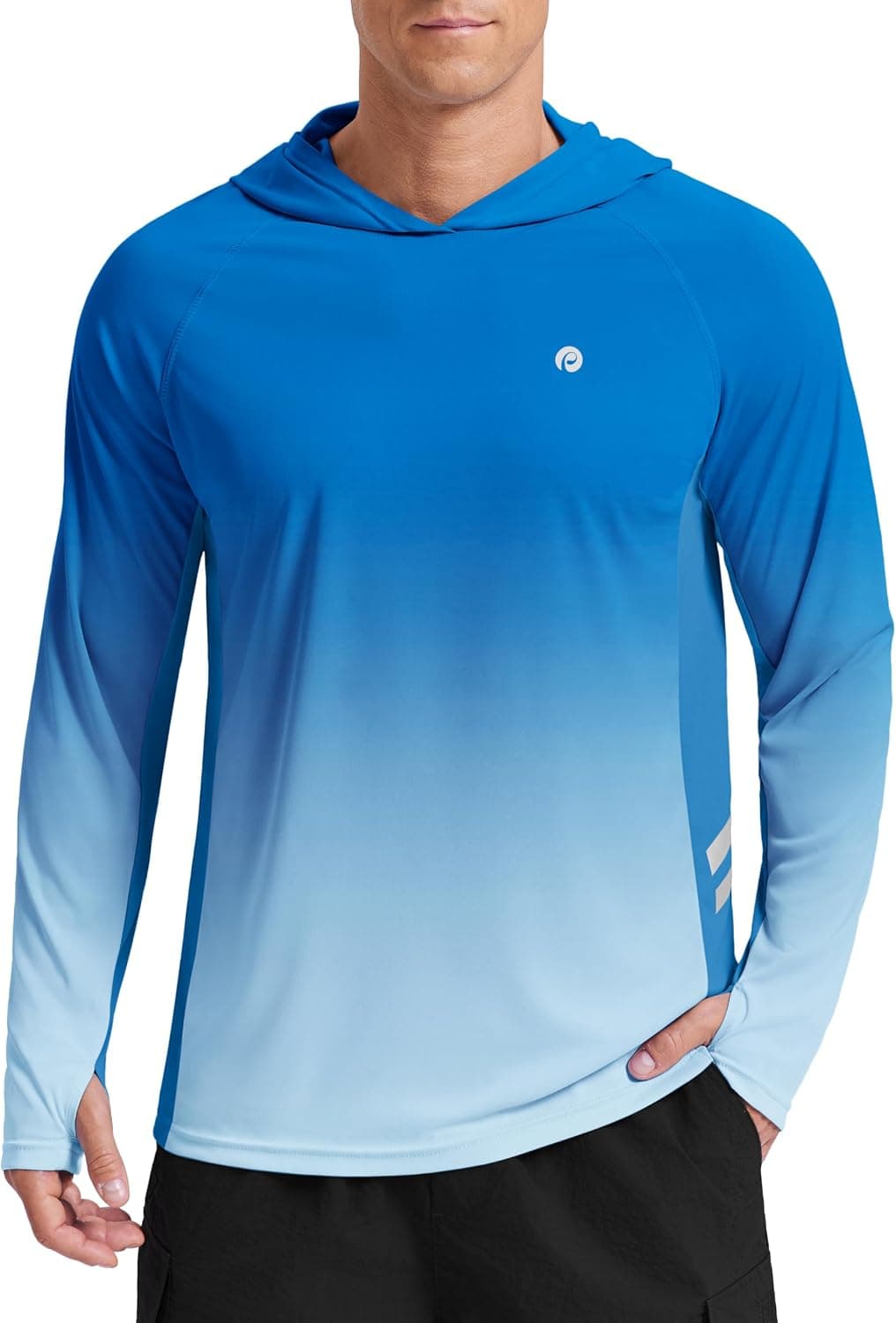 PINSPARK Sun Shirts for Men Long Sleeve UPF 50+ Fishing Hoodie Rash Guard with Lightweight UV Protection and Breathable Outdoor Performance Fabric — 1 of 5