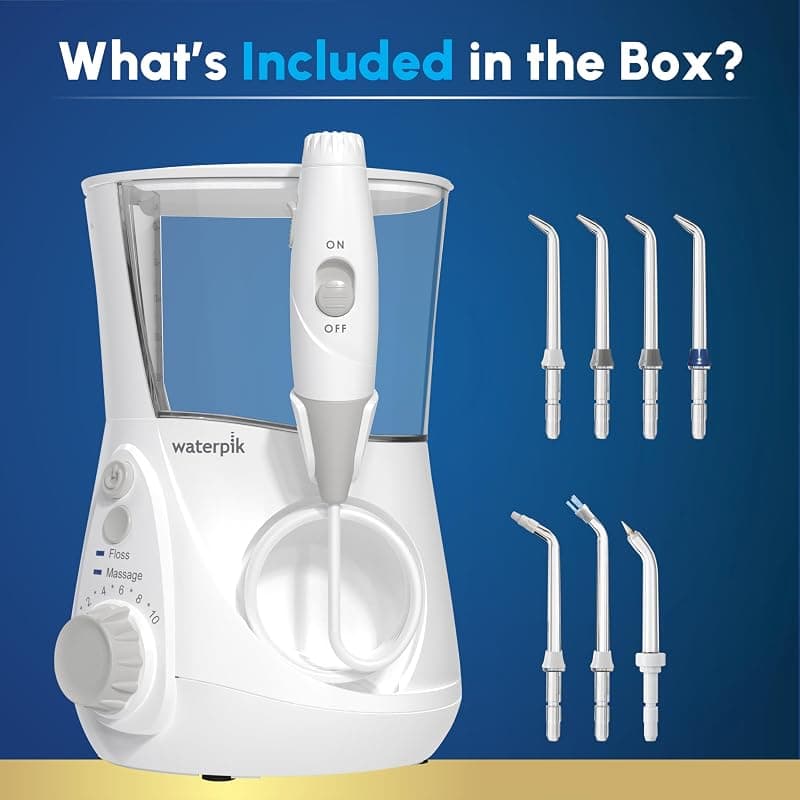 Waterpik Aquarius Countertop Water Flosser with 10 Pressure Settings, 7 Included Tips, Massage Mode and High-Capacity Water Reservoir — 4 of 5