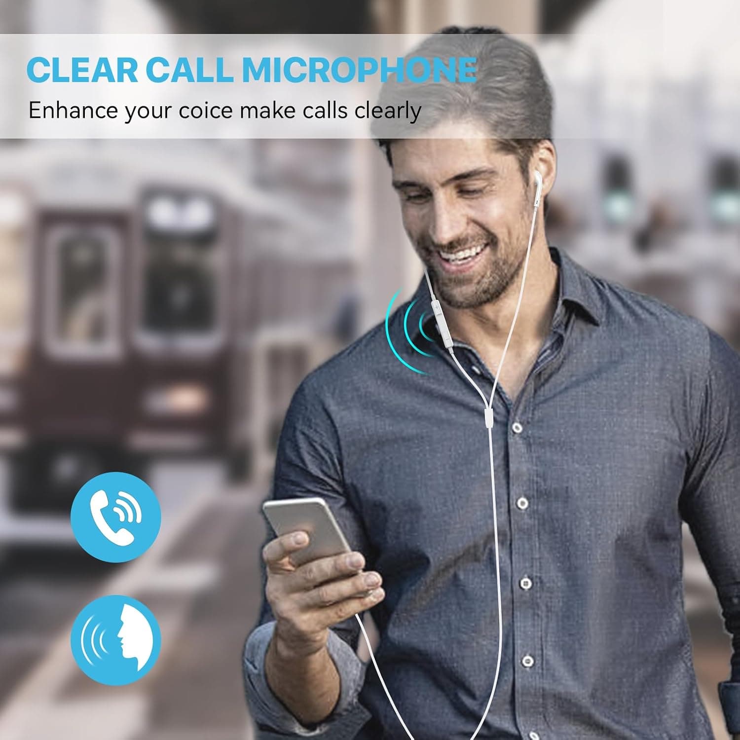 Wired Earbuds with Clear Call Microphone for Crisp Audio Quality and Comfortable Daily Listening Experience — 5 of 5