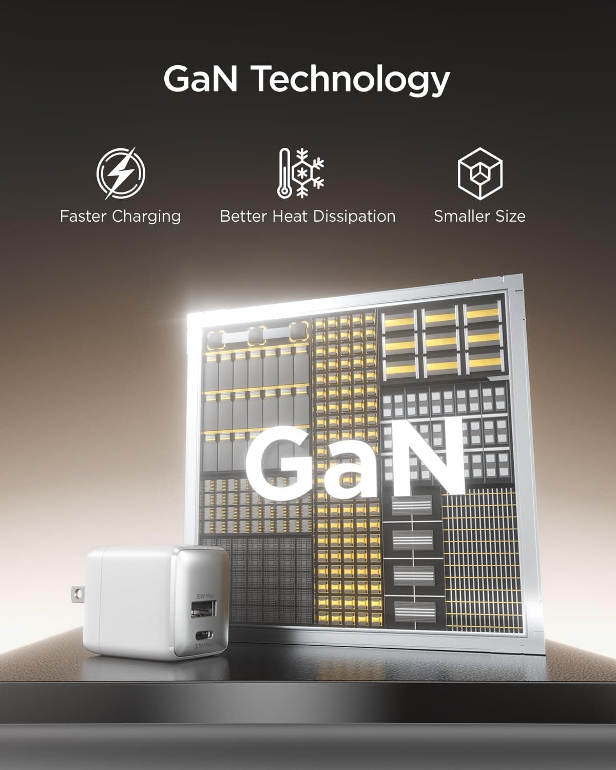 30W Dual-Port USB-C Wall Charger with Fast Charging Technology, Compact Travel Design, Foldable Plug, and Overcurrent Protection for Phones and — 4 of 4