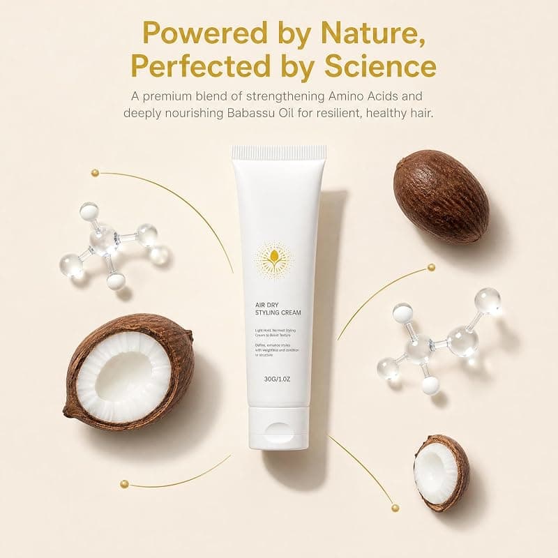 Manoai Air Dry Styling Cream for Effortless Natural Hair Definition with Light Hold, Convenient Travel Size 1 Oz and 30 Gram Jar for Daily Use — 2 of 5